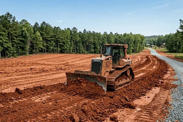 Land grading for new driveway access in Milledgeville, GA